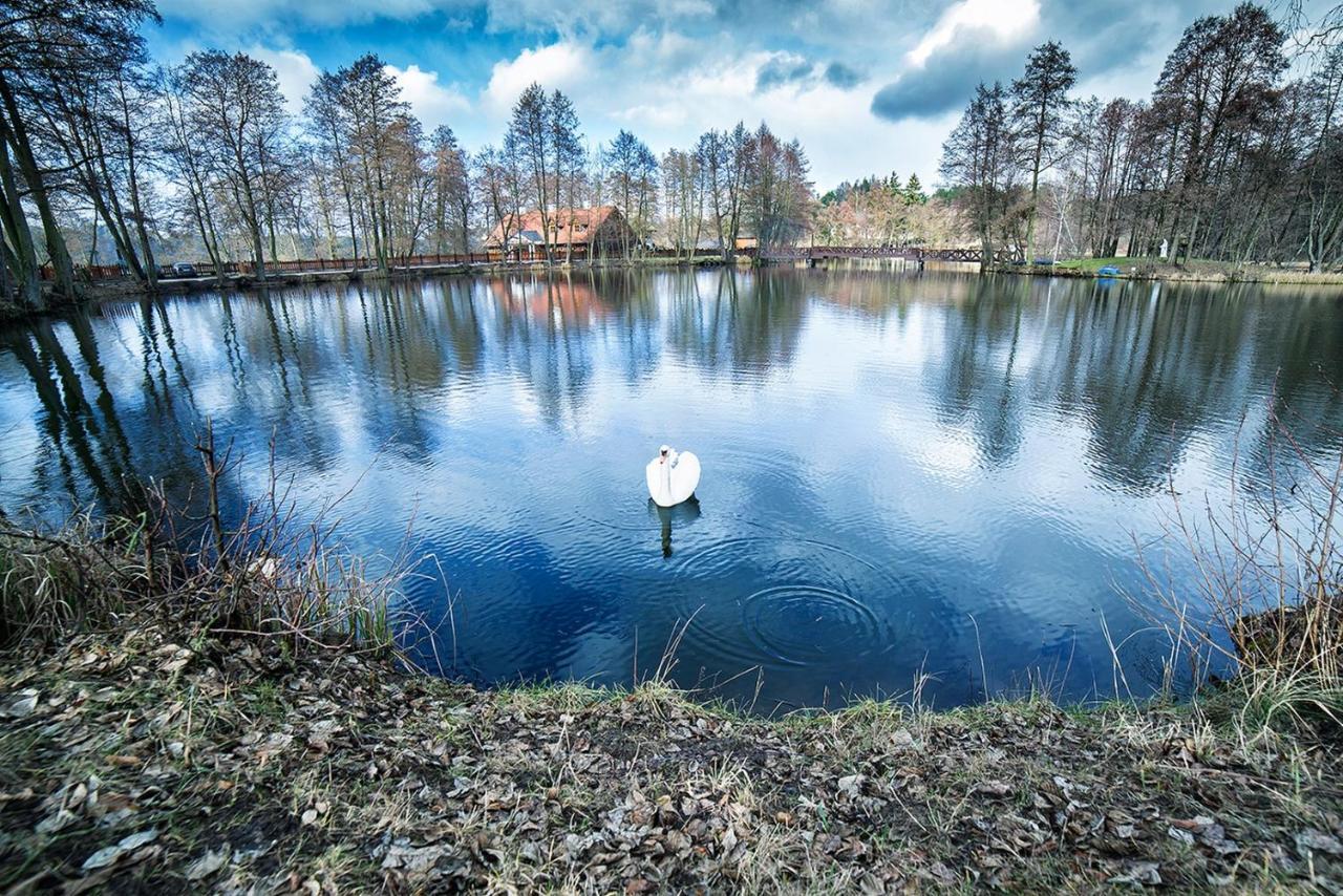 Hotel Dworek Wapionka Górzno Exteriör bild